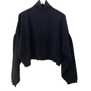 NEW BRAZEAU TRICOT women's swing mock sweater in regal